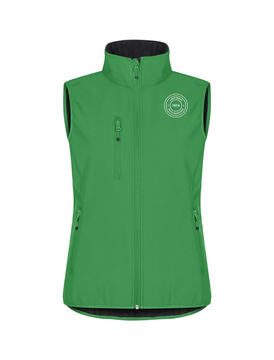 Lauftreff Recklinghausen Softshell Weste Woman mit Druck