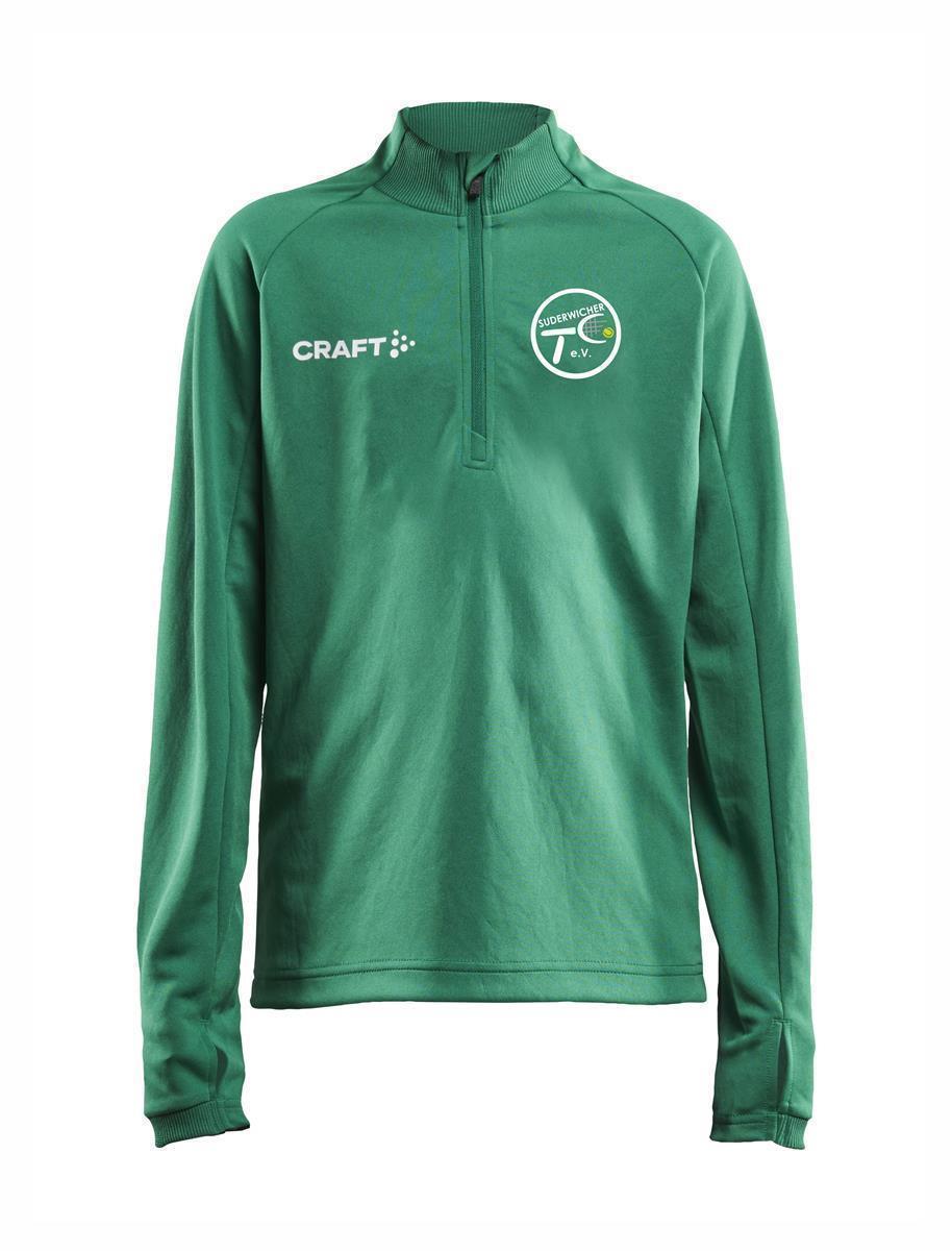 Suderwicher TC Craft Half Zip Junior mit Logodruck