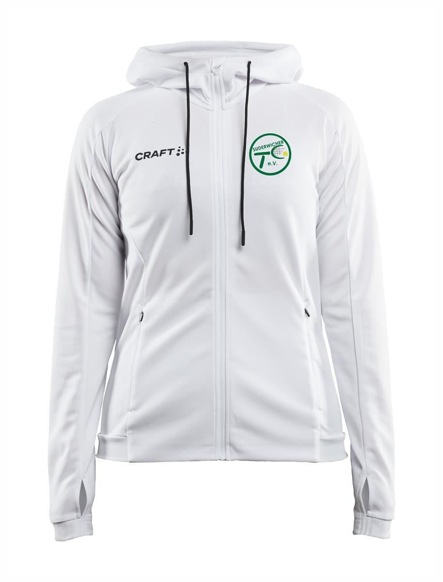 Suderwicher TC Craft Mid-Layer Kapuzenjacke Woman mit Logodruck
