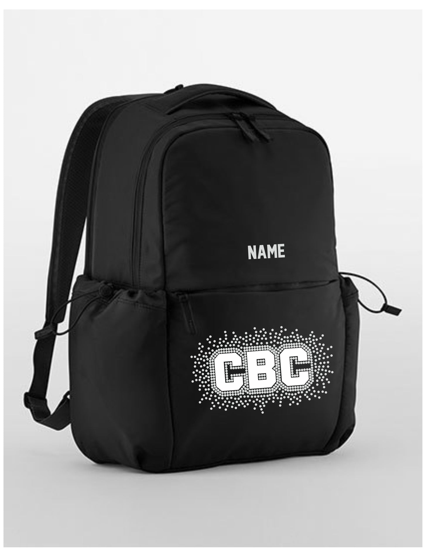 CBC Rucksack schwarz 20-29 Liter inkl. Logodruck + Name