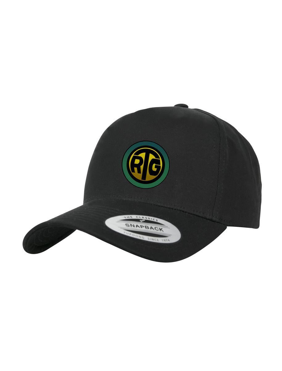 RTG Original Flexfit® 5-Panel Curved Classic Snapback mit Logodruck