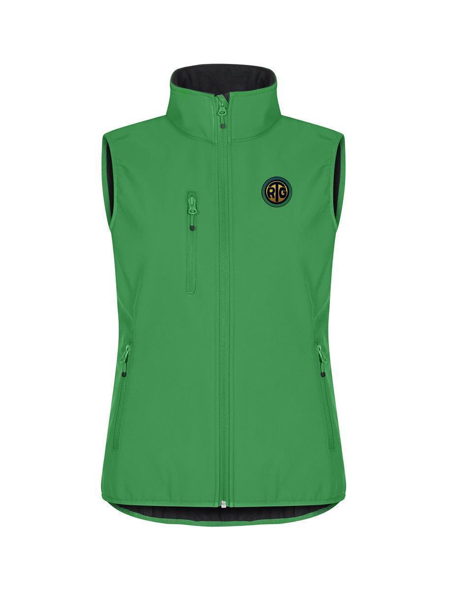 RTG Classic Softshell Weste Woman mit Logostickerei