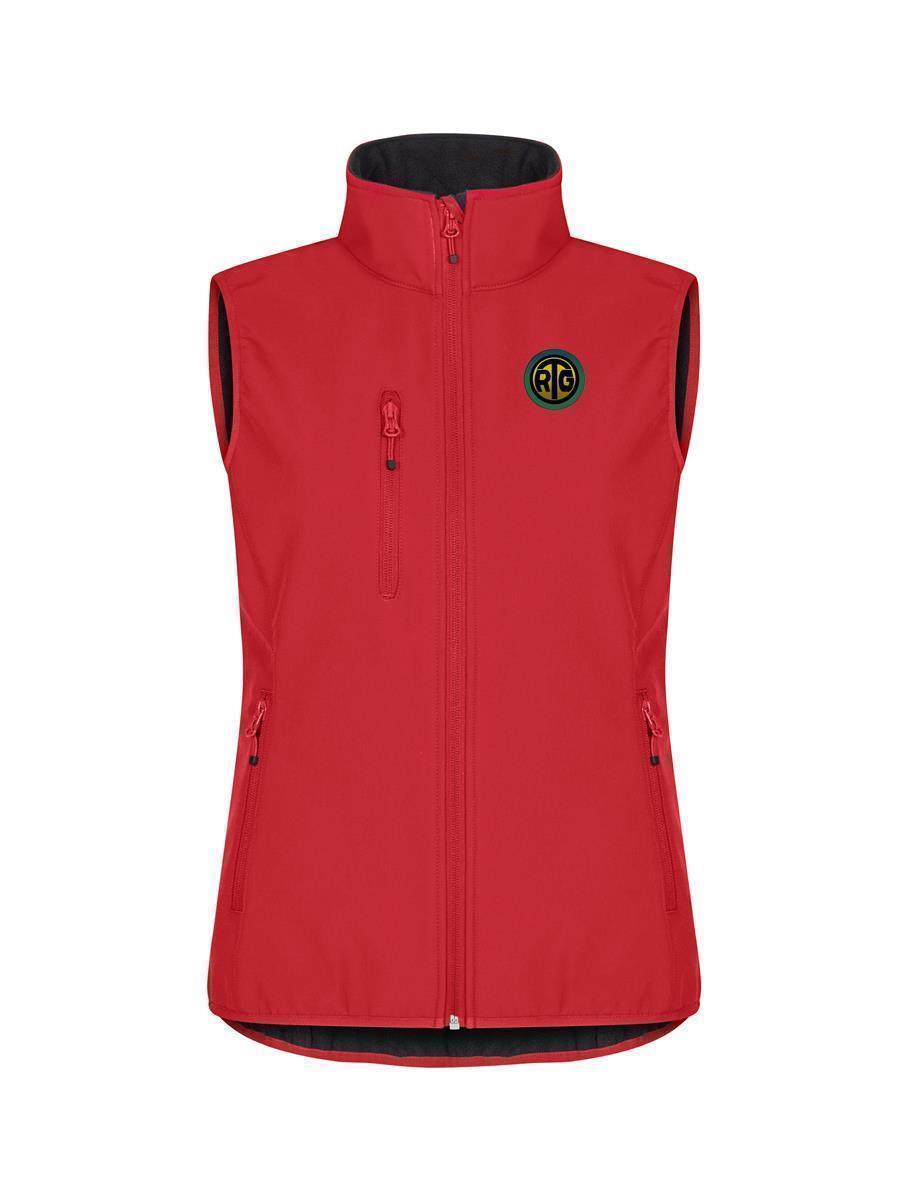 RTG Classic Softshell Weste Woman mit Logostickerei