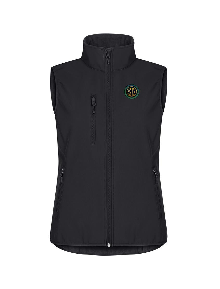 RTG Classic Softshell Weste Woman mit Logostickerei