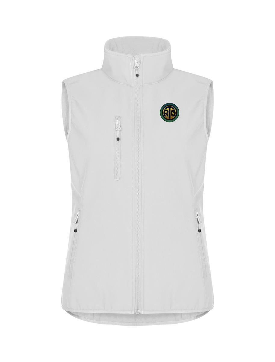 RTG Classic Softshell Weste Woman mit Logostickerei