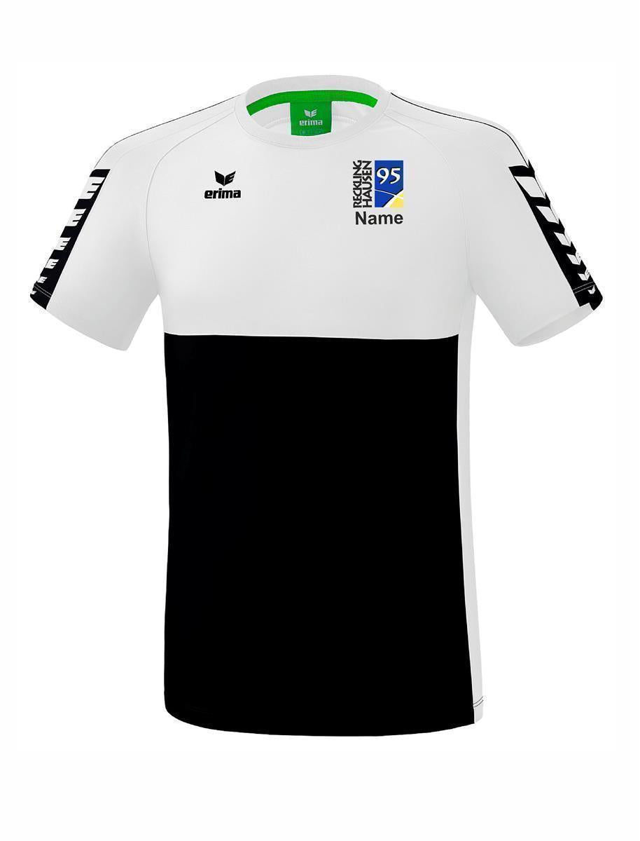 Fechtgemeinschaft Recklinghausen´95 T-Shirt Erima Kinder mit Druck schwarz/weiß