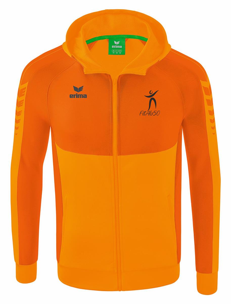 Fitab50 Trainingsjacke Unisex mit Kapuze inkl. Logodruck