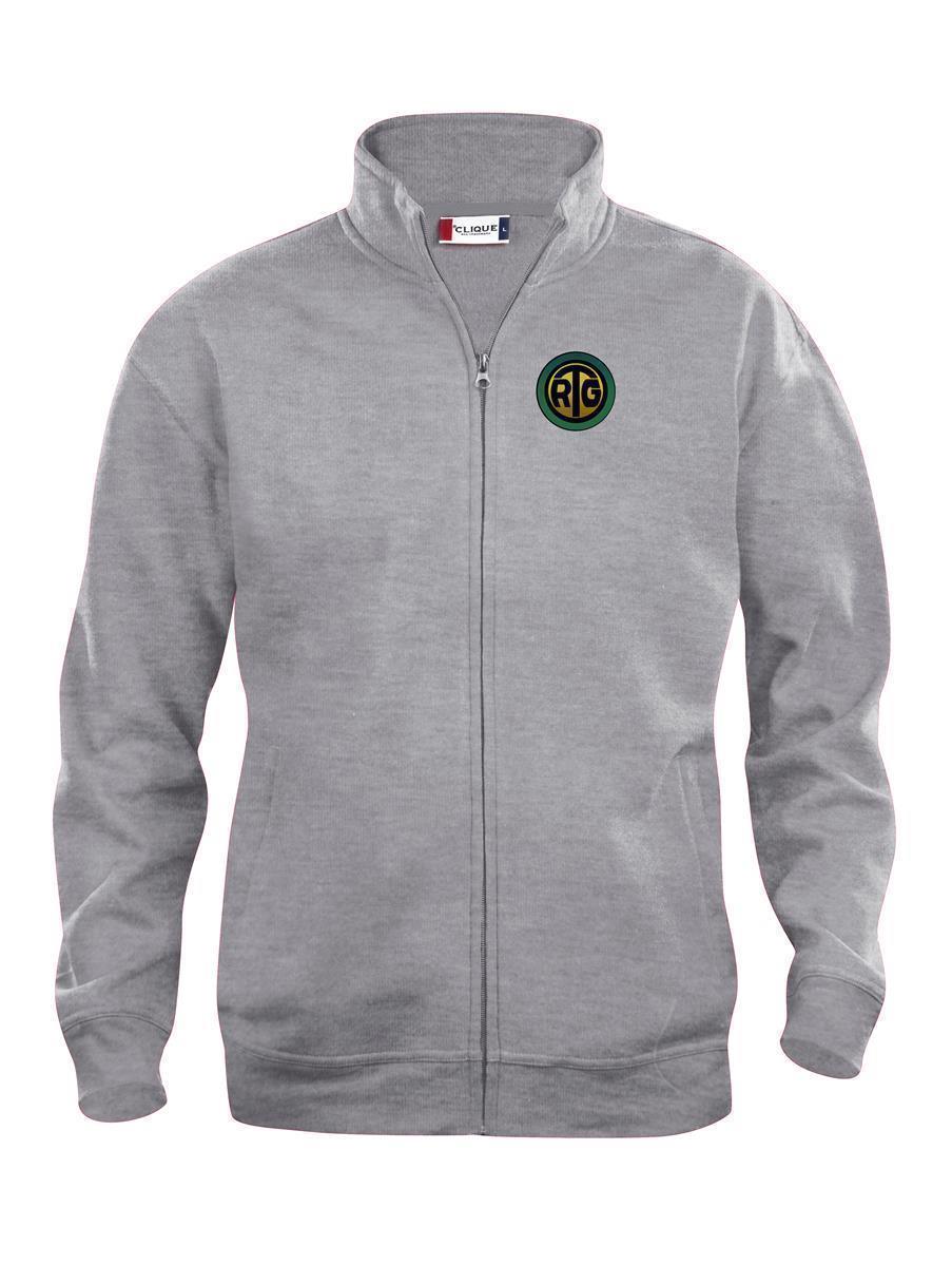 RTG Clique Sweatshirtjacke Cardigan Unisex mit Logostickerei