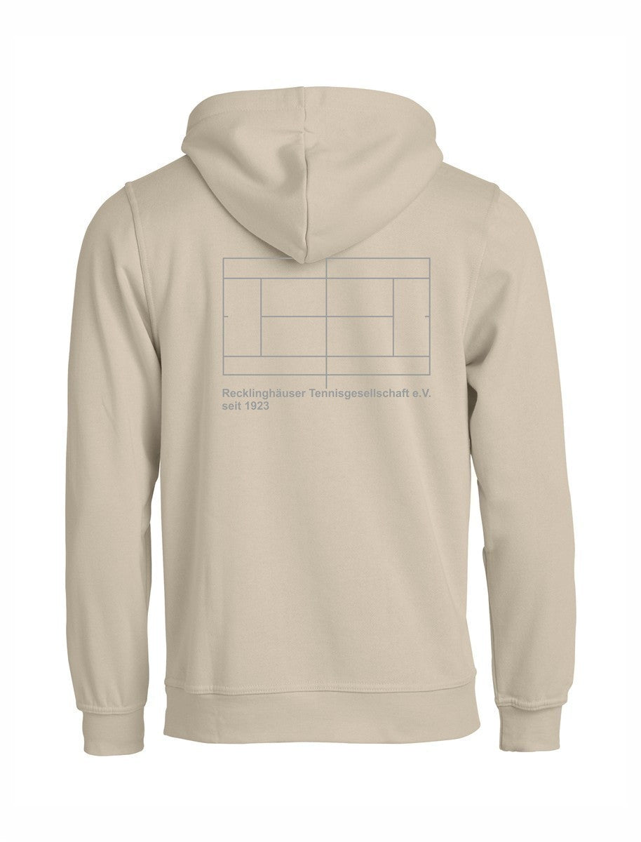 RTG TENNISPLATZ Design Hoodie Unisex sand mit Druck