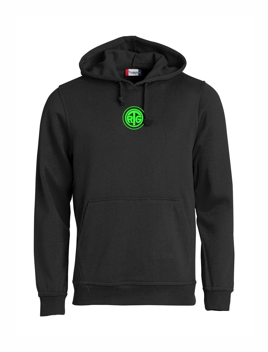 RTG TENNISPLATZ Design Hoodie Unisex schwarz mit Druck