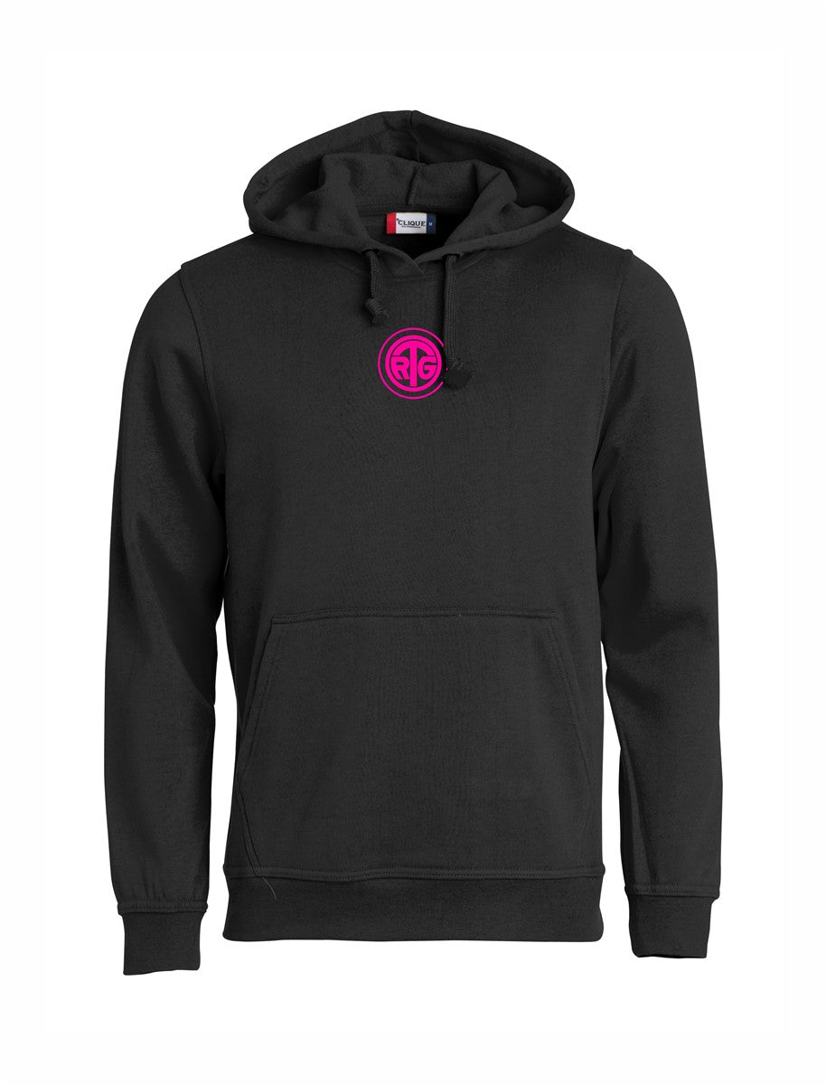 RTG TENNISPLATZ Design Hoodie Unisex schwarz mit Druck