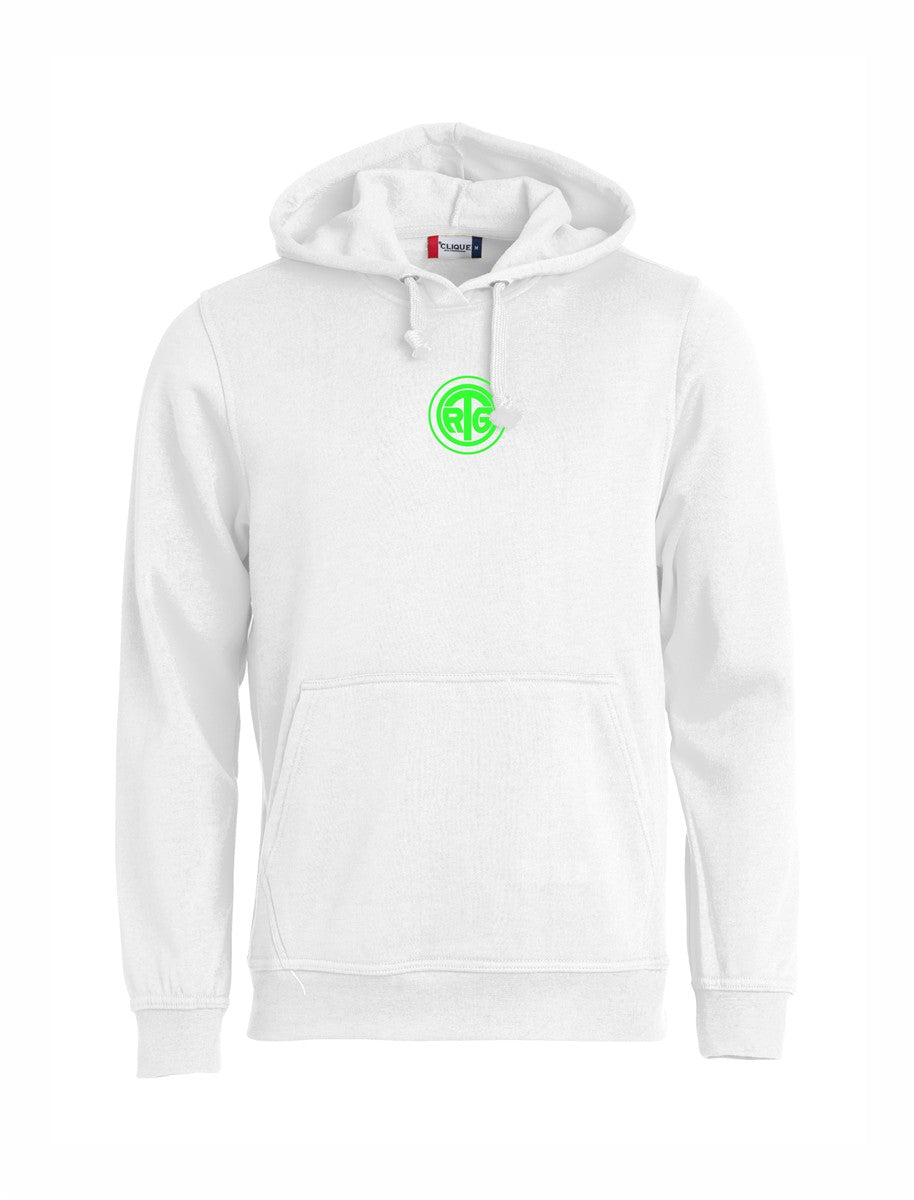 RTG TENNISPLATZ Design Hoodie Unisex weiß mit Druck
