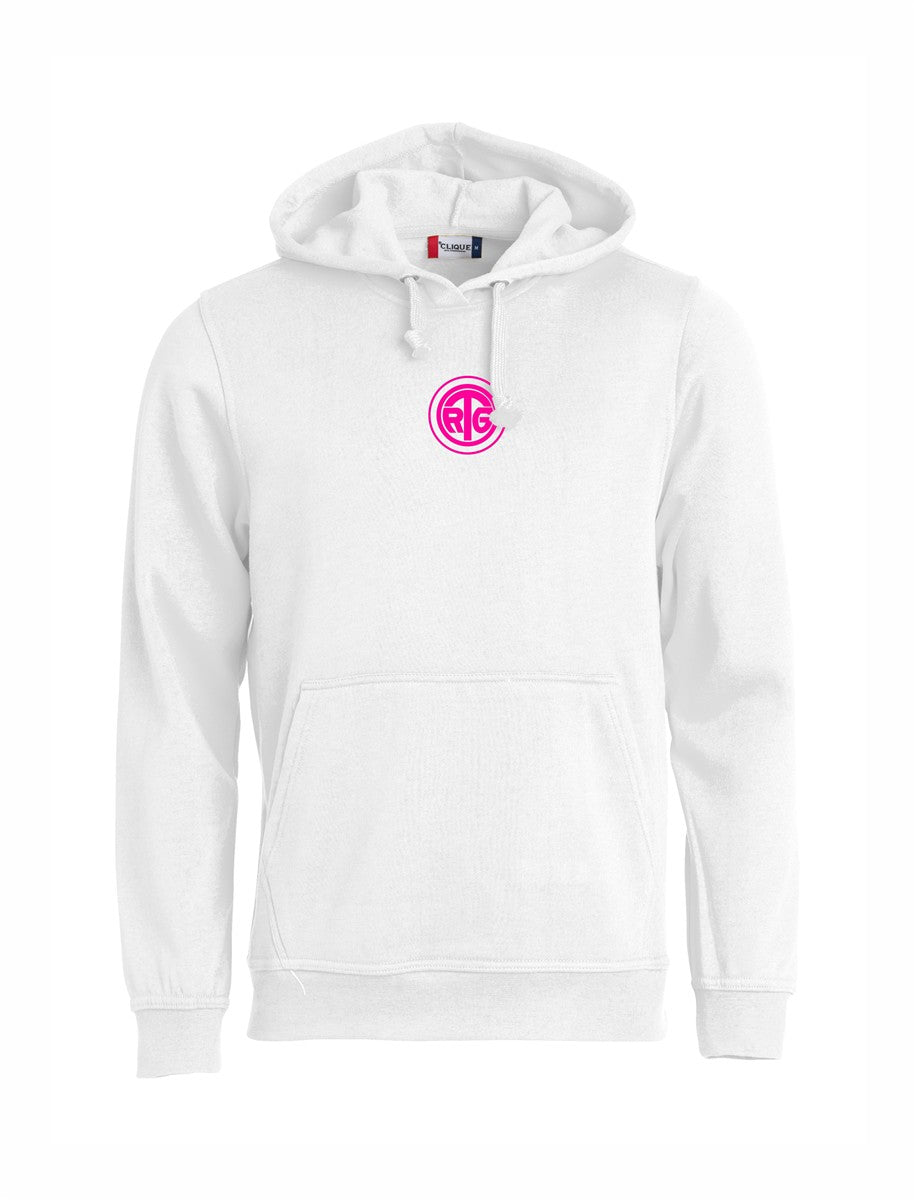 RTG TENNISPLATZ Design Hoodie Unisex weiß mit Druck