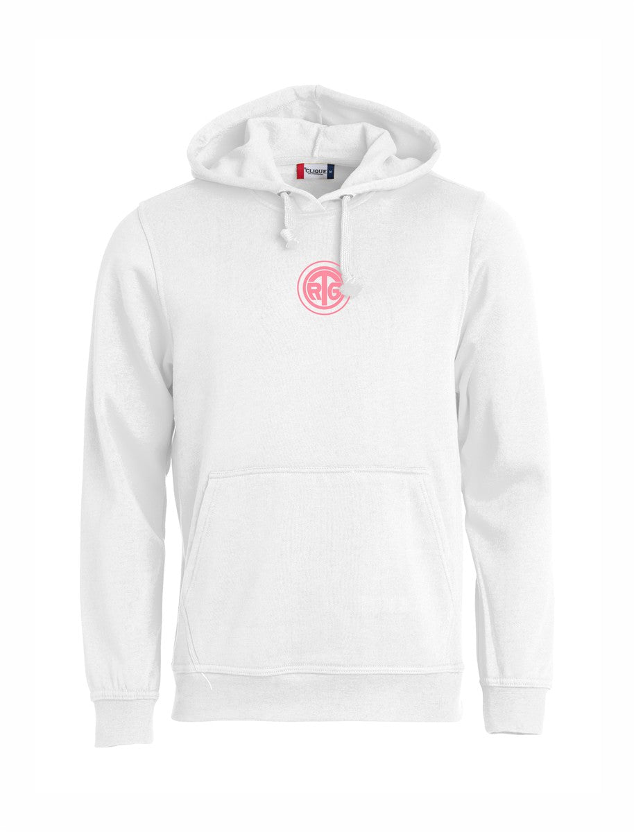 RTG TENNISPLATZ Design Hoodie Unisex weiß mit Druck