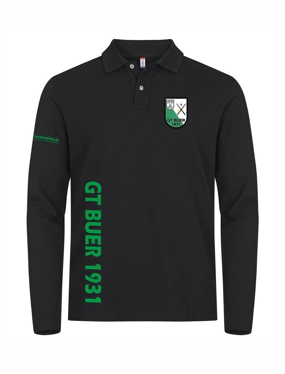 GT Buer Premium Poloshirt Langarm Unisex mit Logostick und Druck