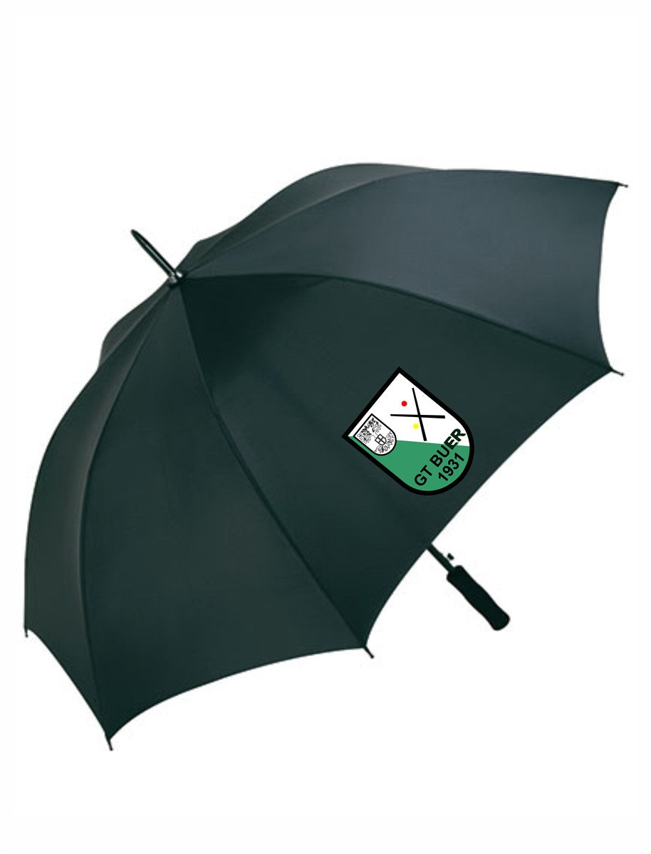 GT Buer Regenschirm XL Automatik Ø 120 cm schwarz mit Logodruck