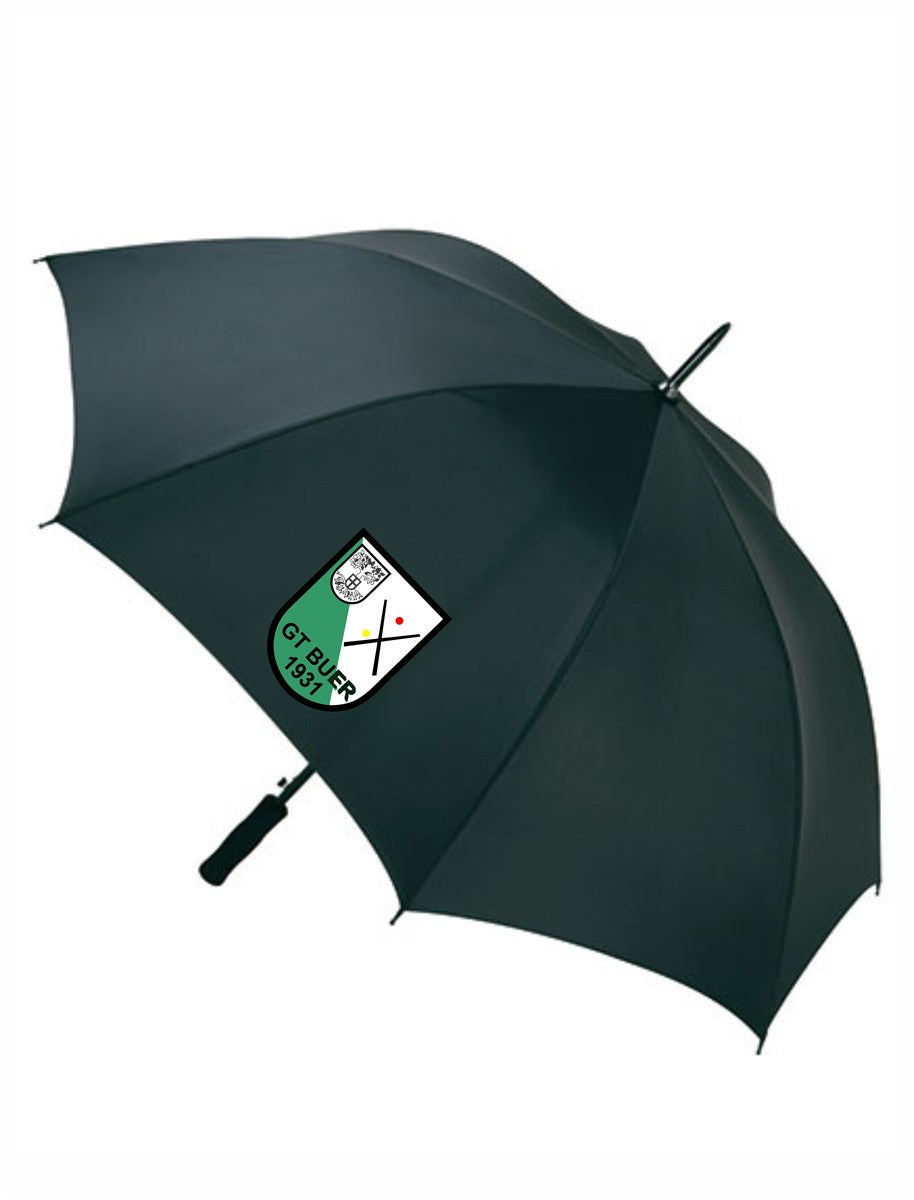 GT Buer Regenschirm XL Automatik Ø 120 cm schwarz mit Logodruck