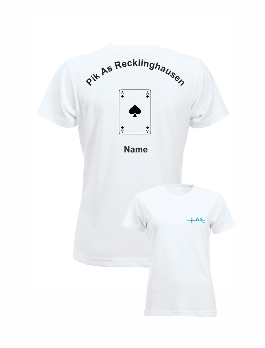 MIT NAME! Pik As Recklinghausen T-Shirt Damen inkl. Stick