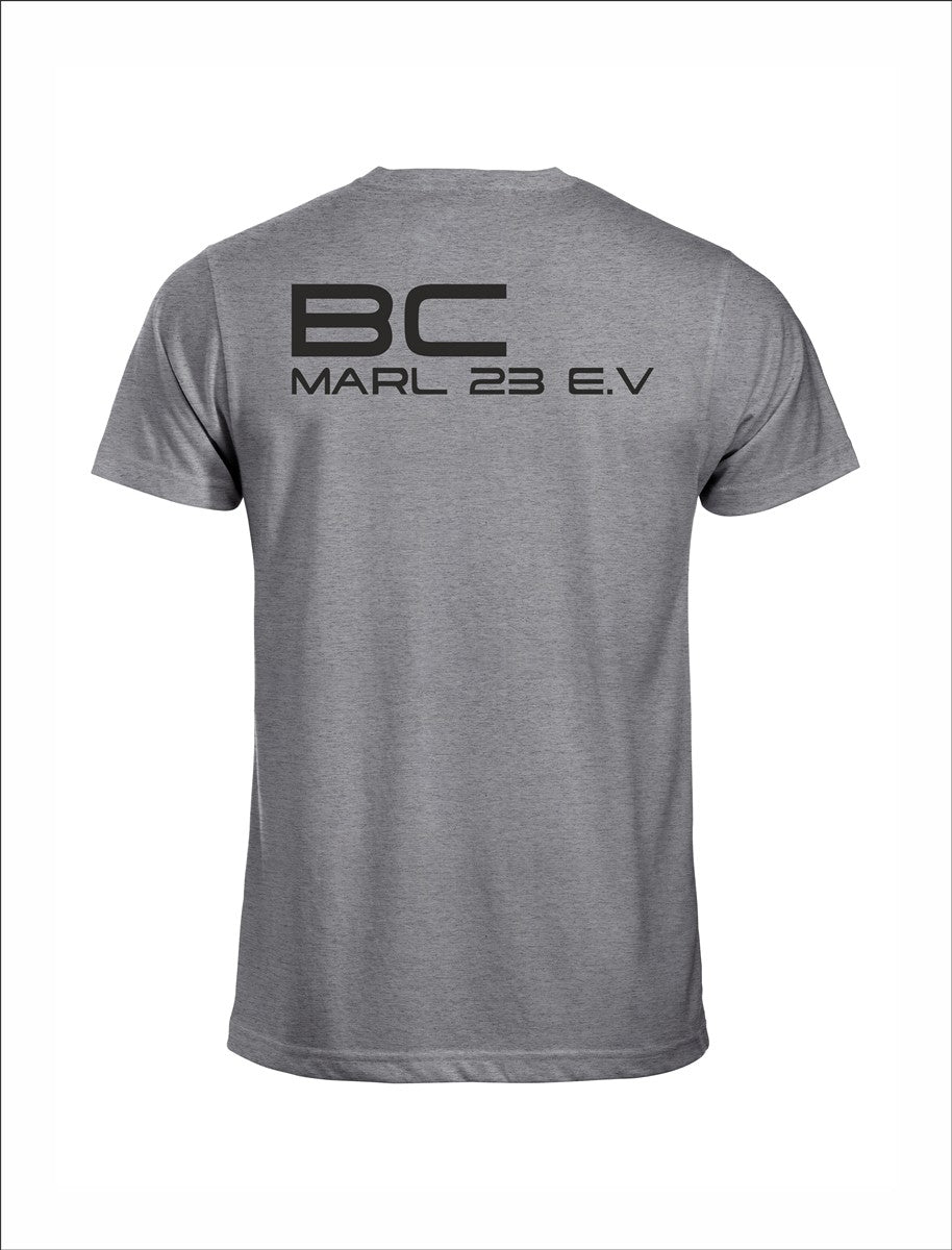 BC Marl T-Shirt Unisex mit Logodruck Design 1