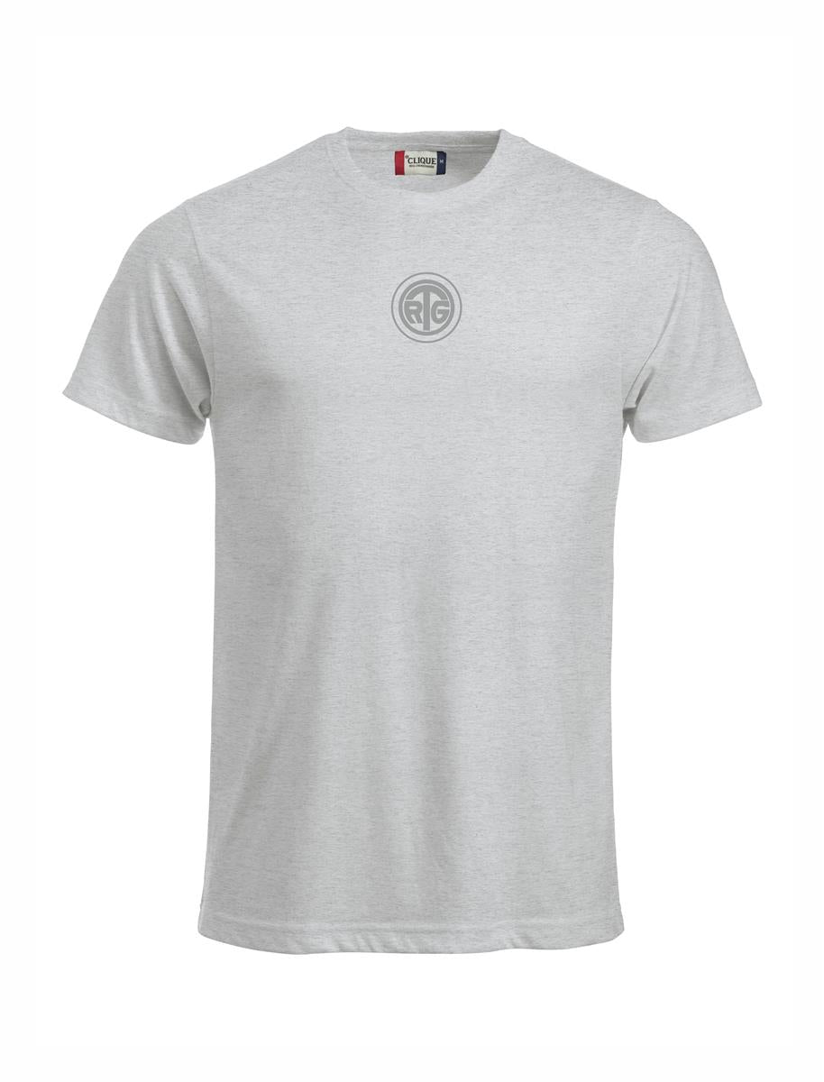 RTG TENNISPLATZ Design T-Shirt Unisex hellgrau mit Druck
