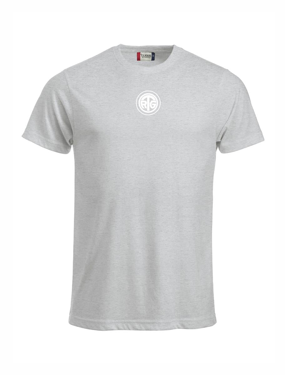 RTG TENNISPLATZ Design T-Shirt Unisex hellgrau mit Druck