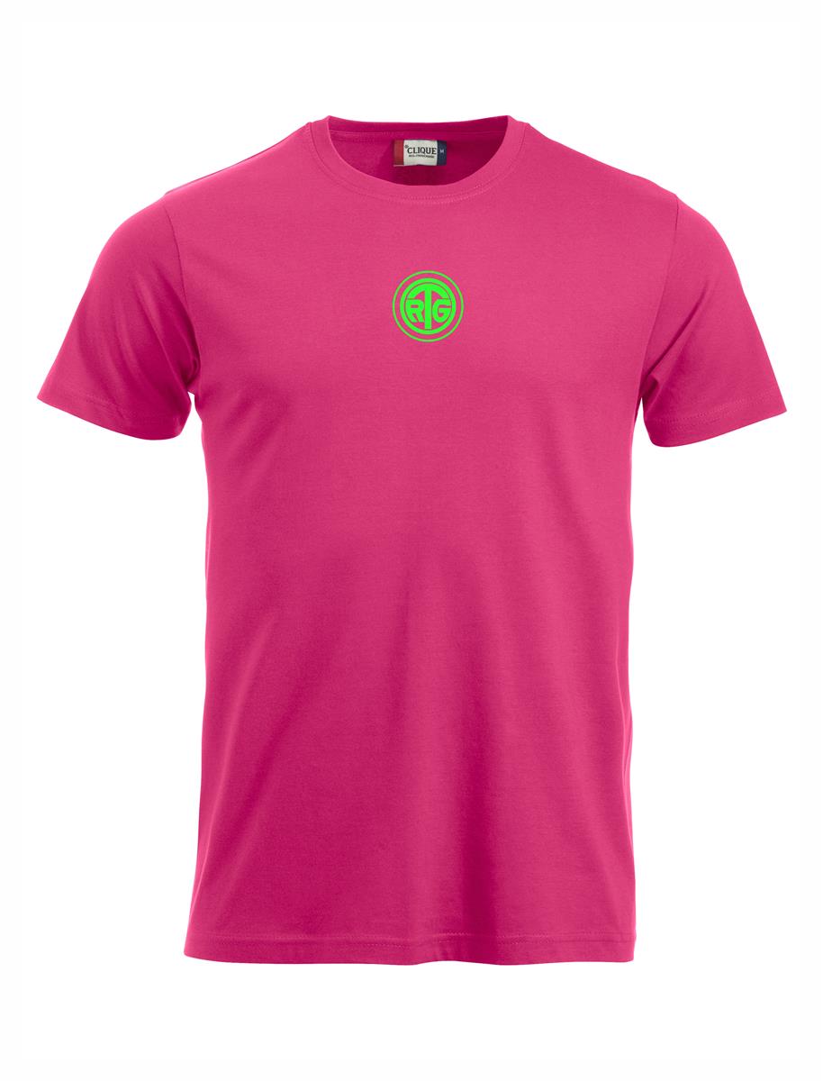 RTG TENNISPLATZ Design T-Shirt Unisex pink mit Druck