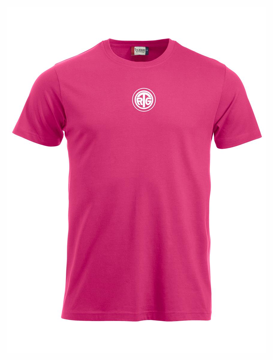 RTG TENNISPLATZ Design T-Shirt Unisex pink mit Druck