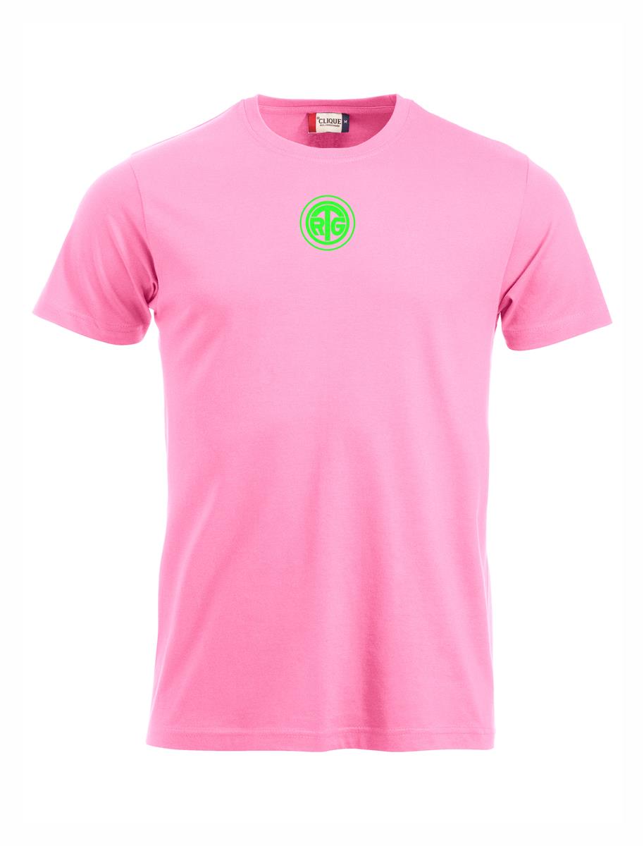 RTG TENNISPLATZ Design T-Shirt Unisex helles pink mit Druck