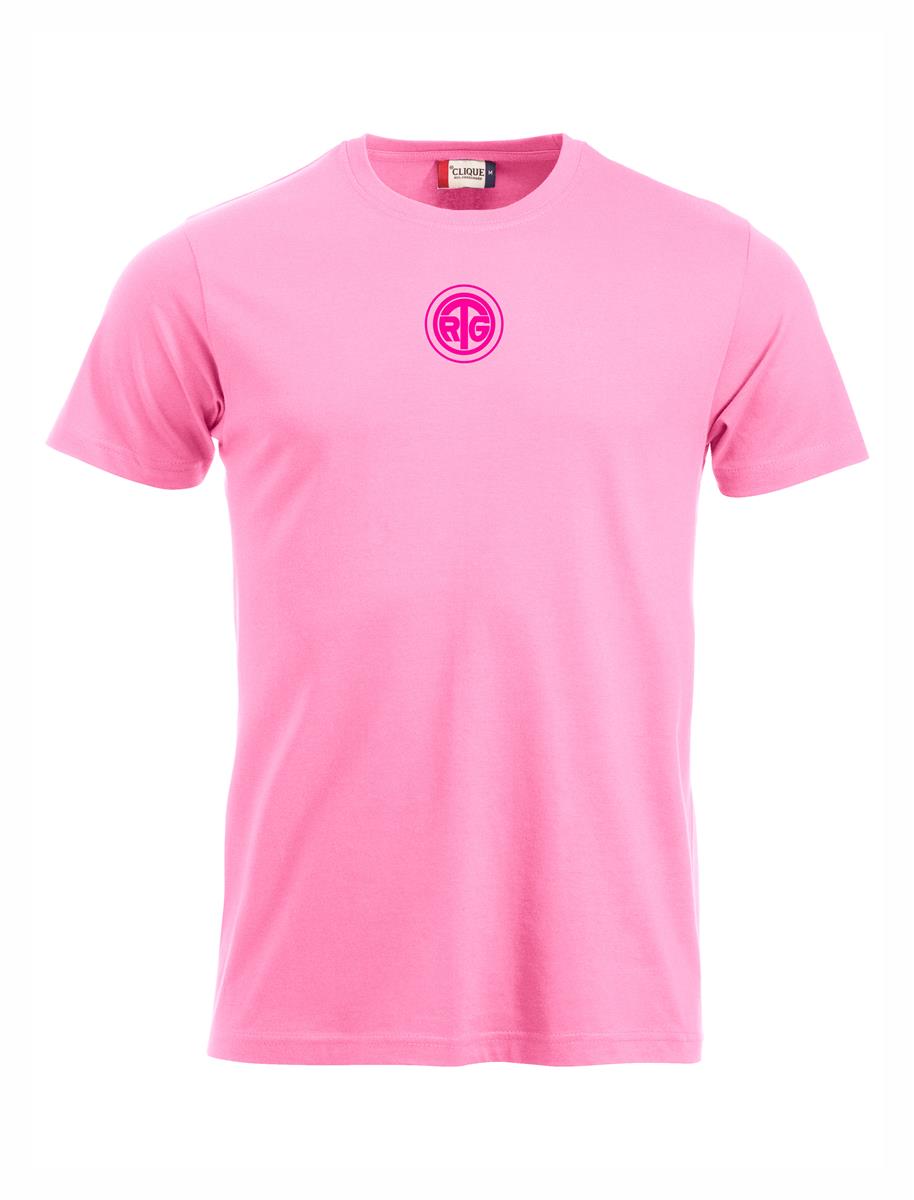 RTG TENNISPLATZ Design T-Shirt Unisex helles pink mit Druck