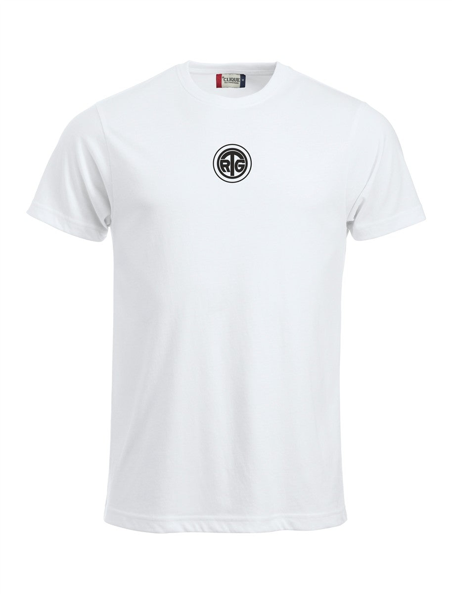 RTG TENNISPLATZ Design T-Shirt Unisex weiß mit Druck