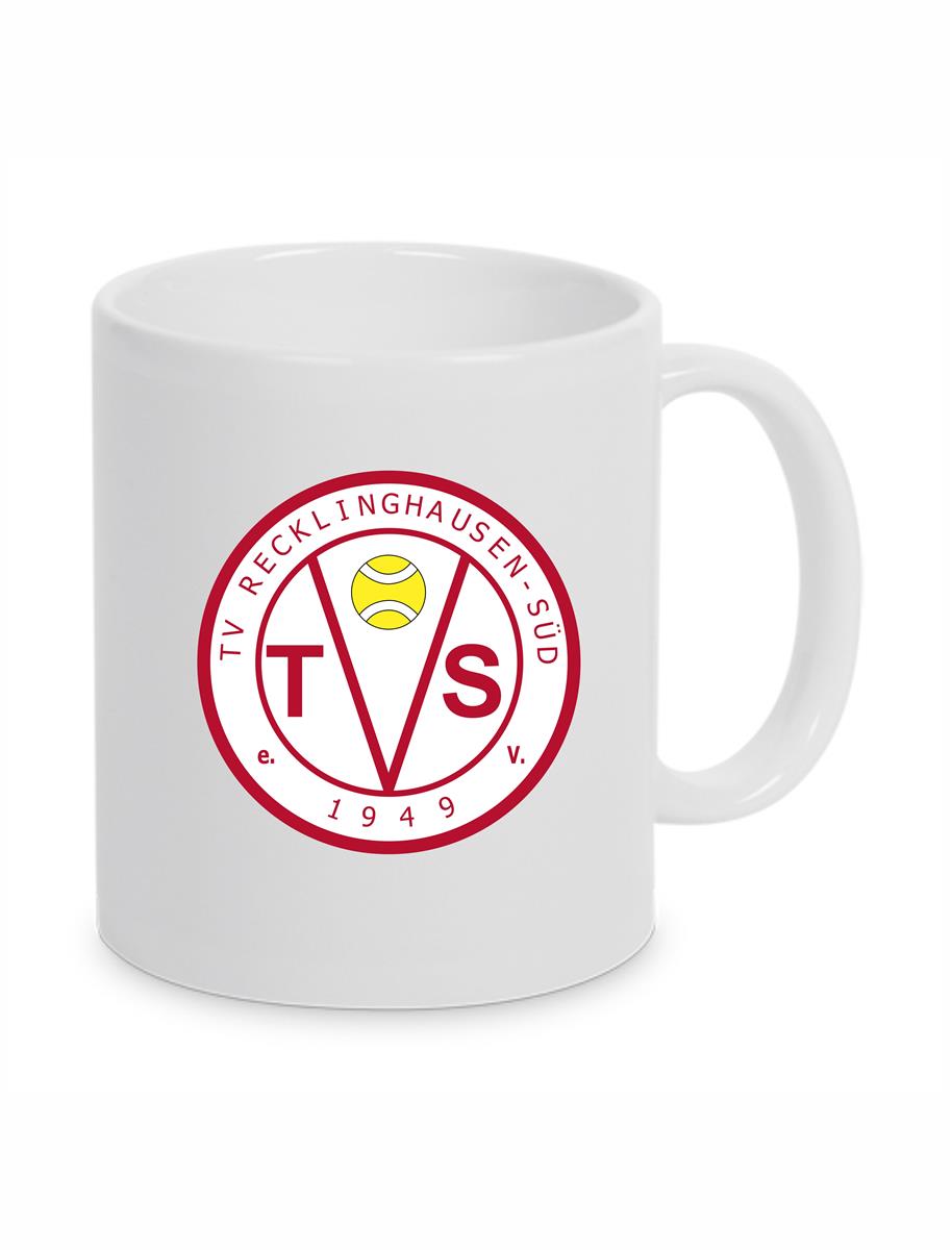 TVS Keramiktasse weiß 330 ml mit Druck