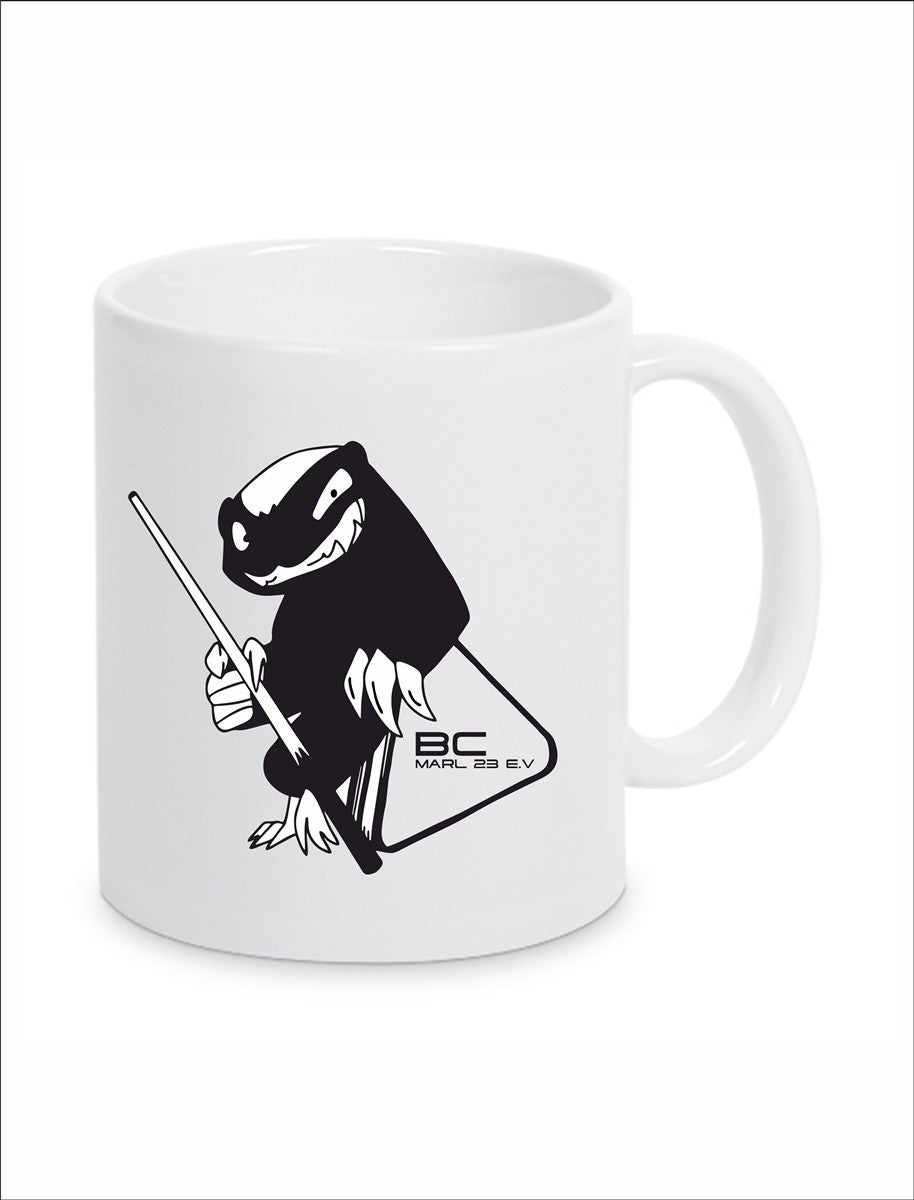BC Marl Keramiktasse weiß 330 ml mit Logodruck