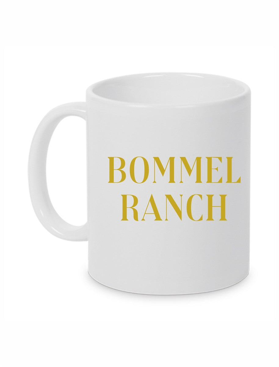 Bommelranch Tasse weiß 330 ml mit Druck