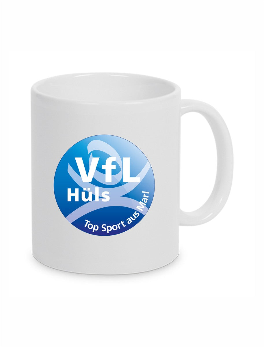 VfL Hüls Rollhockey Keramiktasse weiß 330 ml mit Logo