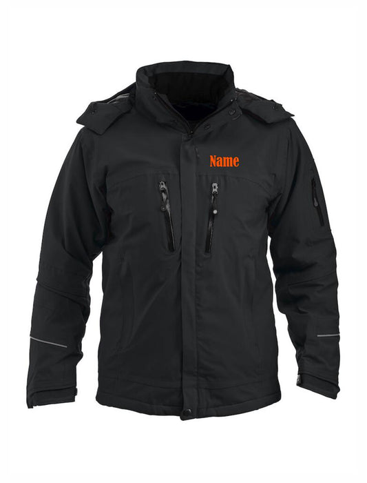 ATV Softshell Jacke Herren schwarz inkl. Druck