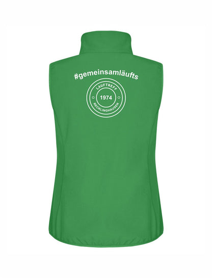 Lauftreff Recklinghausen Softshell Weste Woman mit Druck