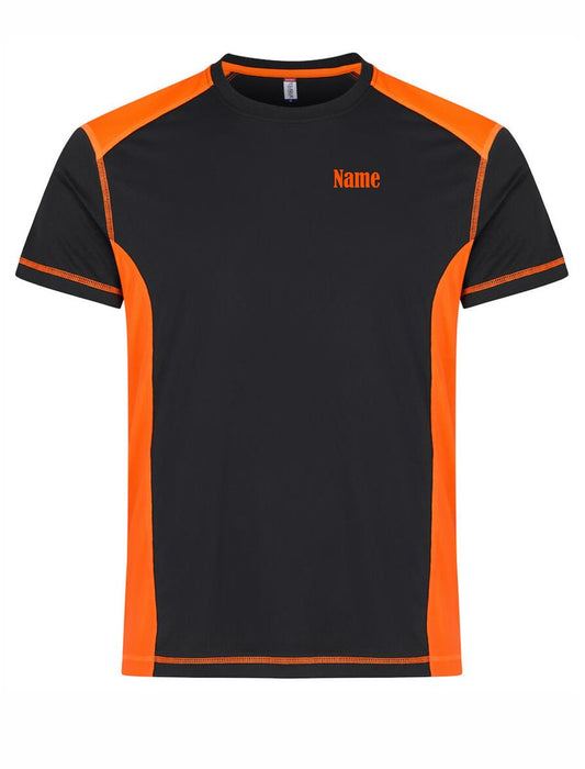 ATV Ambition T-Shirt Herren schwarz/orange mit Druck