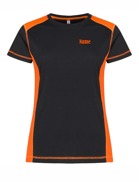 ATV Ambition T-Shirt Damen schwarz/orange mit Druck