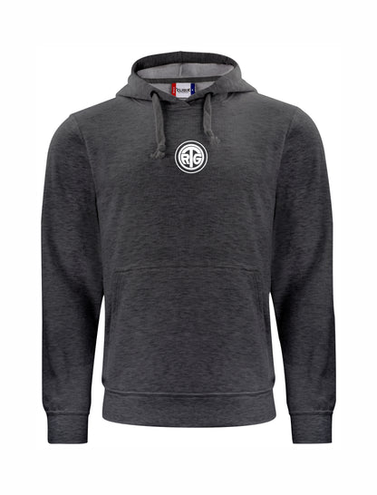 RTG TENNISPLATZ Design Hoodie Unisex anthrazit meliert mit Druck