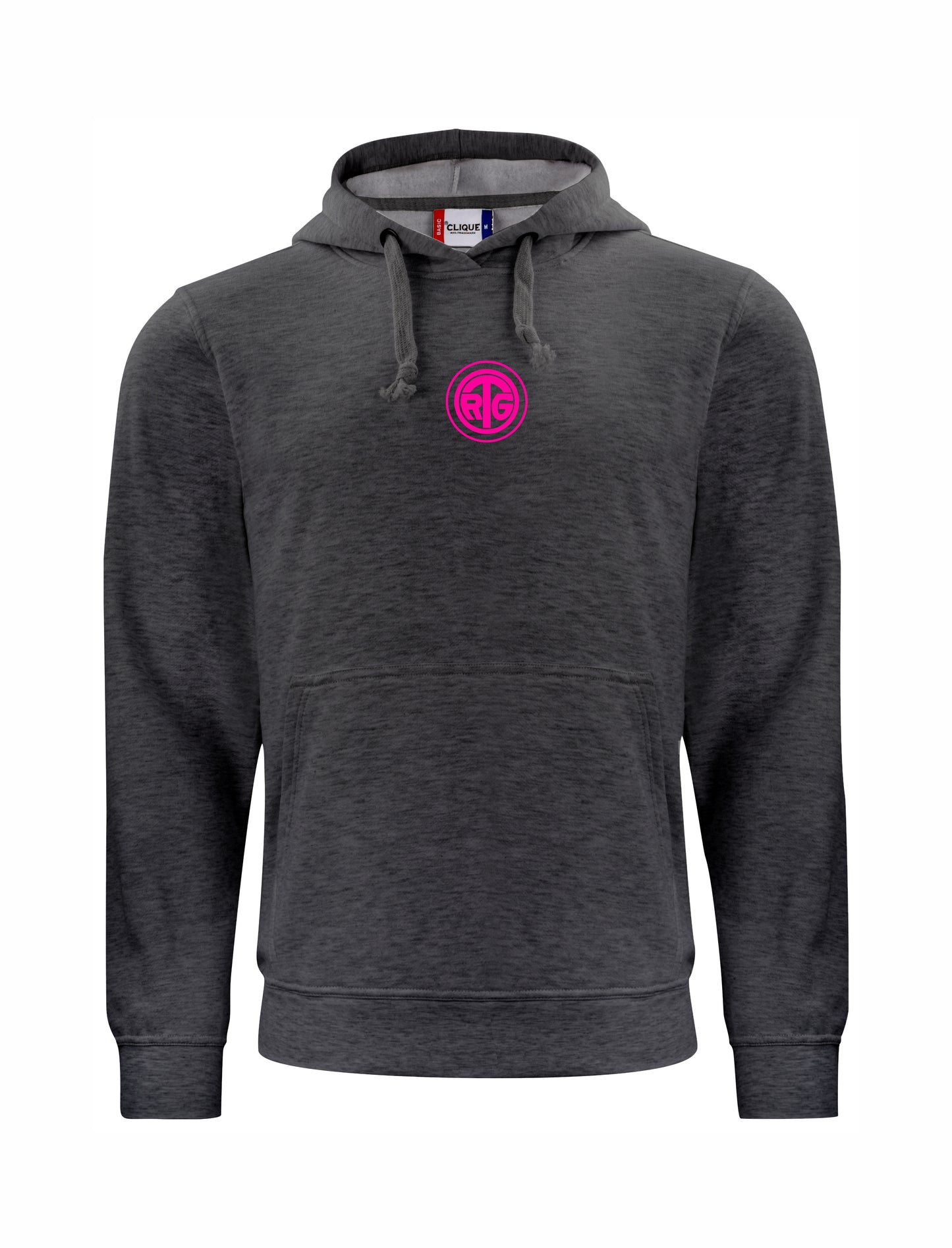 RTG TENNISPLATZ Design Hoodie Unisex anthrazit meliert mit Druck