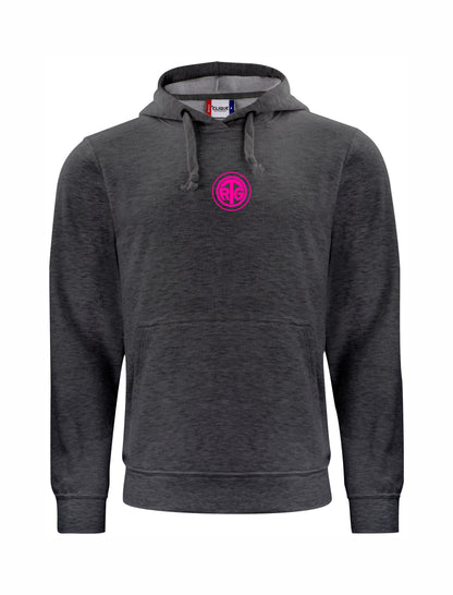 RTG TENNISPLATZ Design Hoodie Unisex anthrazit meliert mit Druck
