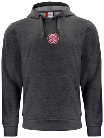 RTG TENNISPLATZ Design Hoodie Unisex anthrazit meliert mit Druck