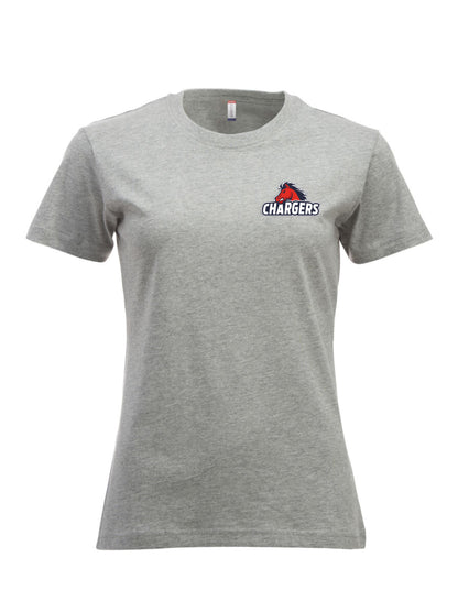 Recklinghausen Chargers T-Shirt kleiner Logodruck Damen
