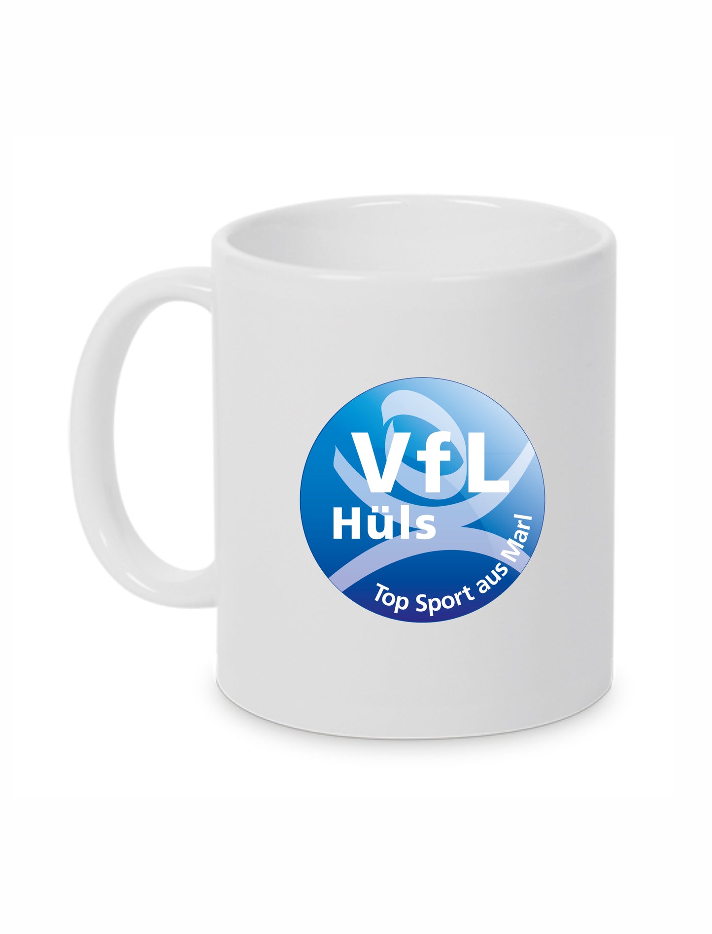 VfL Hüls Rollhockey Keramiktasse weiß 330 ml mit Logo