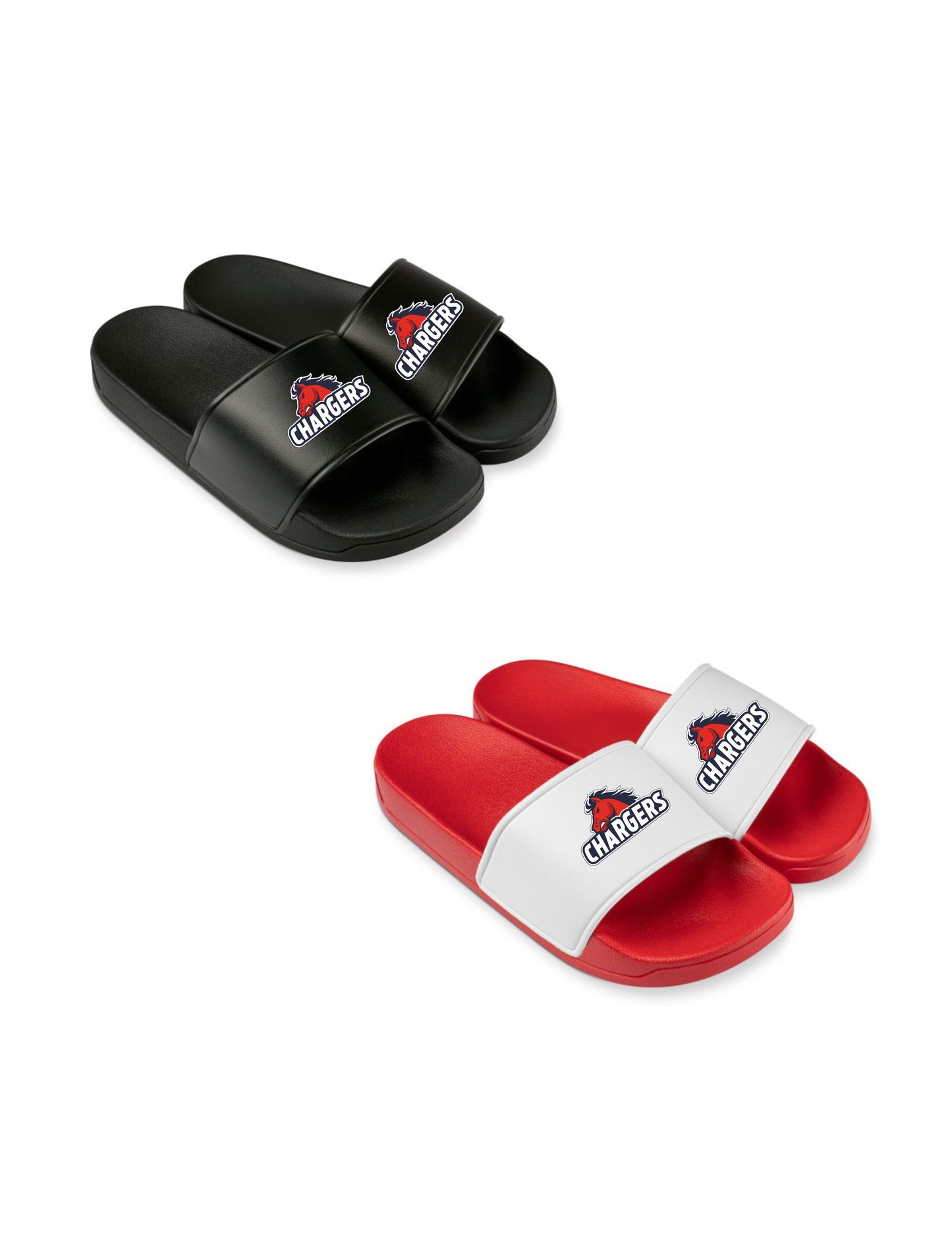 Recklinghausen Chargers Badelatschen mit Logodruck Unisex
