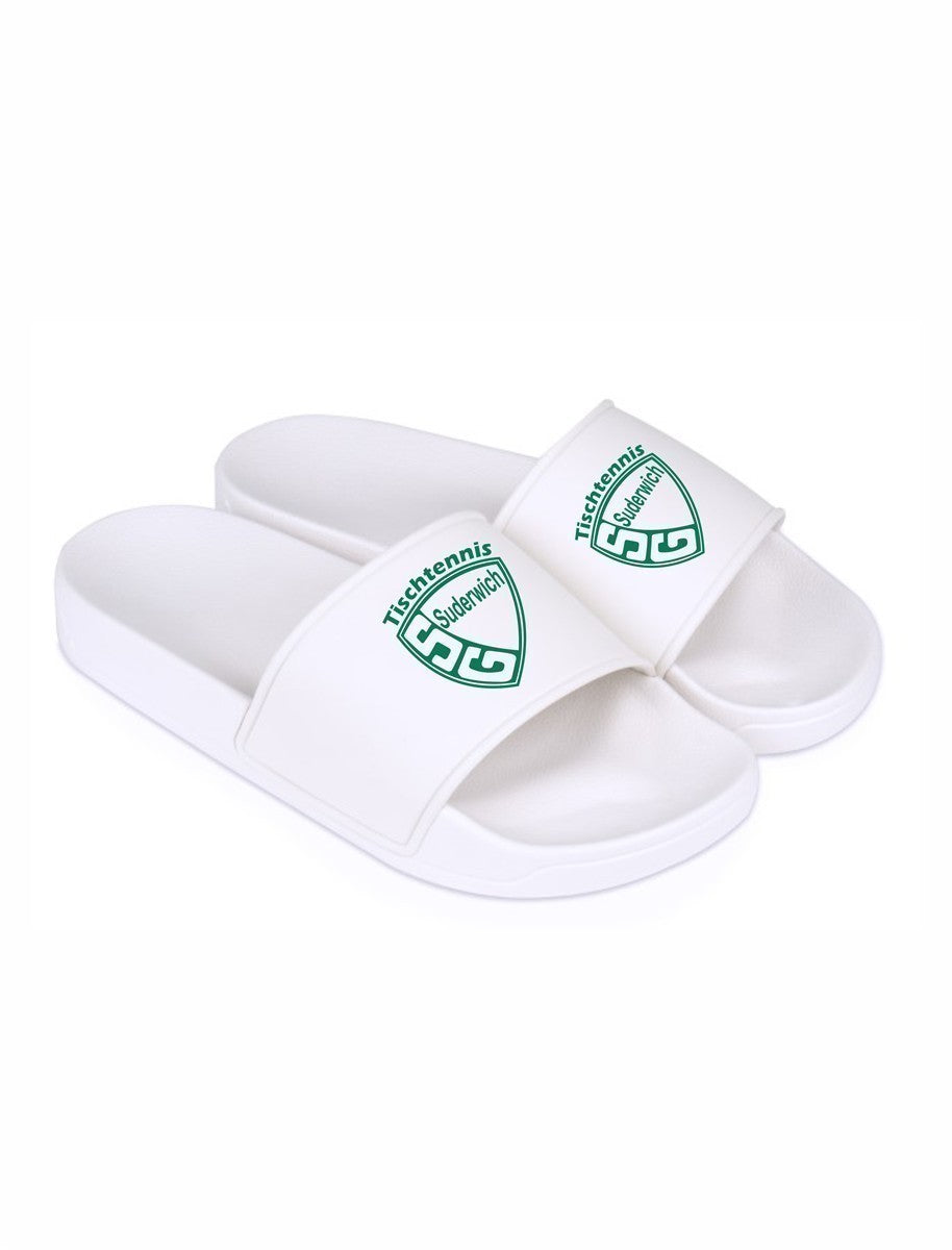 SG Suderwich Tischtennis Badelatschen Kinder mit Logodruck
