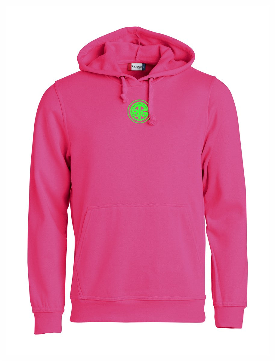 RTG TENNISPLATZ Design Hoodie Unisex pink mit Druck