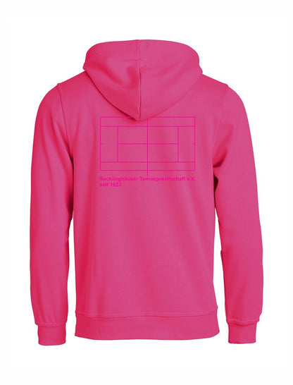 RTG TENNISPLATZ Design Hoodie Unisex pink mit Druck