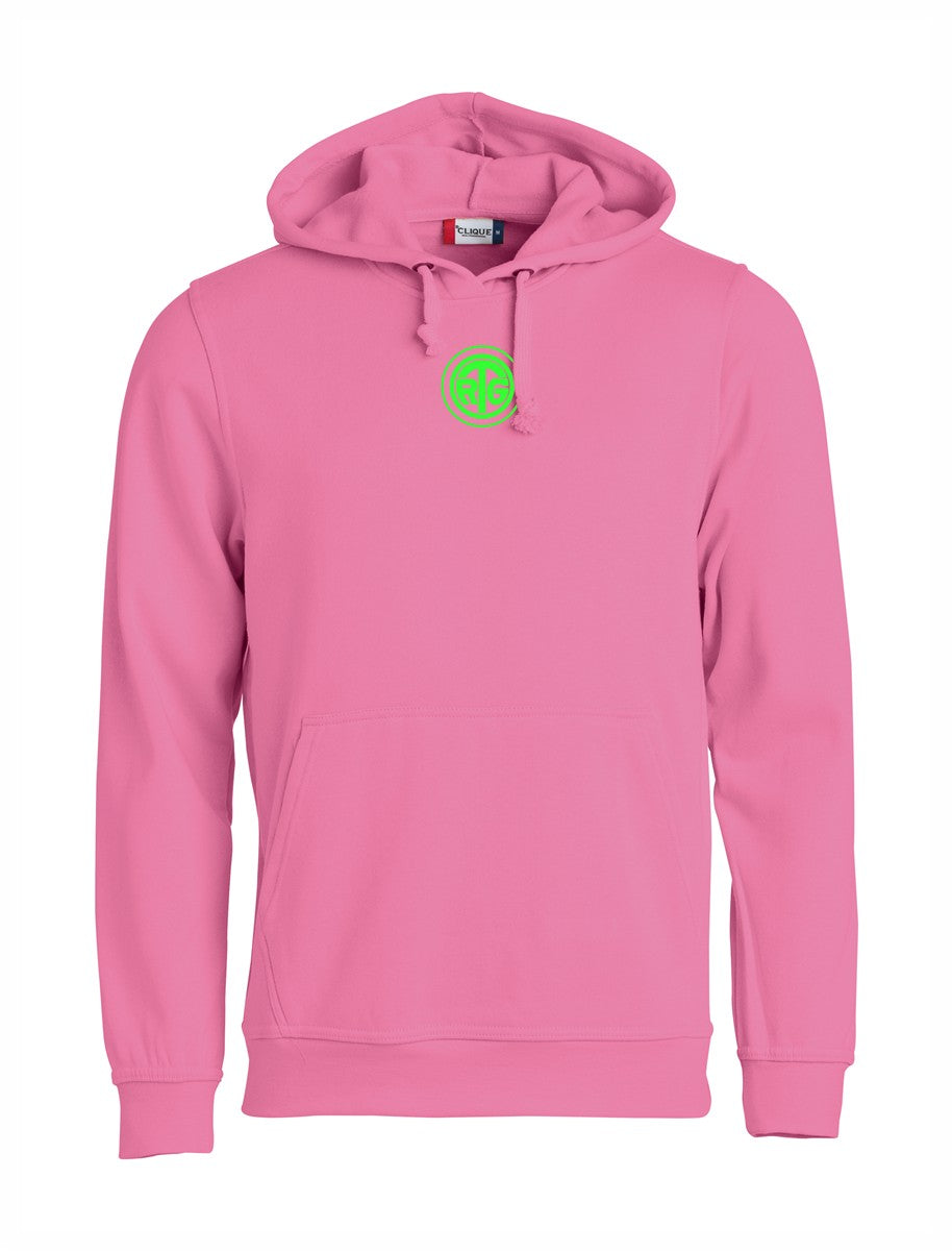 RTG TENNISPLATZ Design Hoodie Unisex helles pink mit Druck