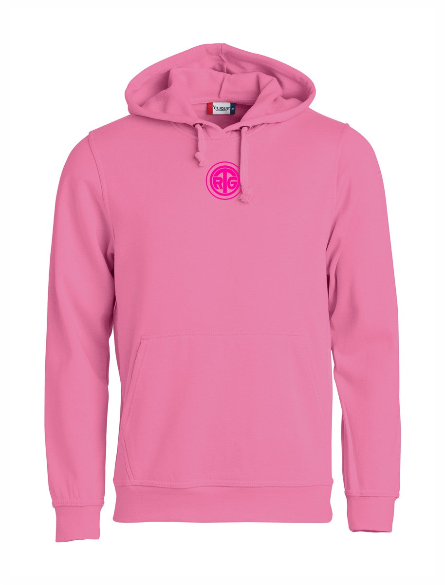 RTG TENNISPLATZ Design Hoodie Unisex helles pink mit Druck